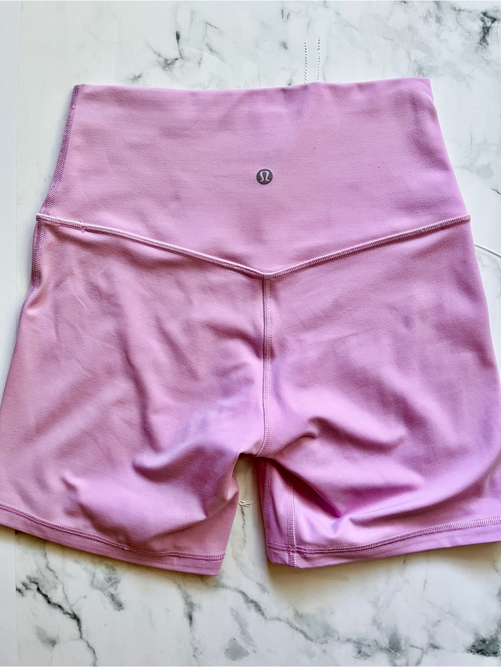 lululemon athletica High-Rise Pink Bike Shorts - Picture 5 of 11